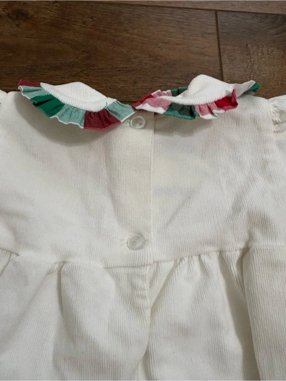 James & Lottie Christmas Corduroy Romper 3M Baby Girl